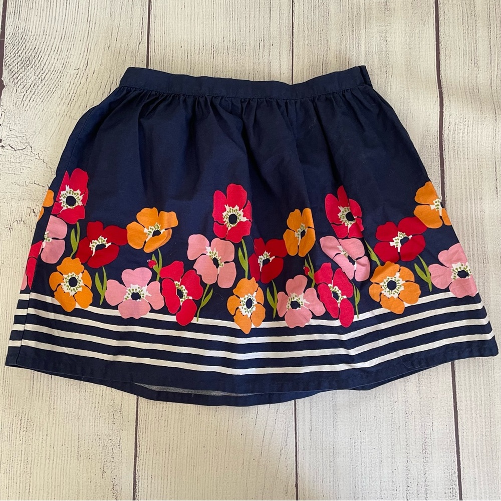 Gymboree Blooming Nautical Poppy Stripe Skirt Size 6